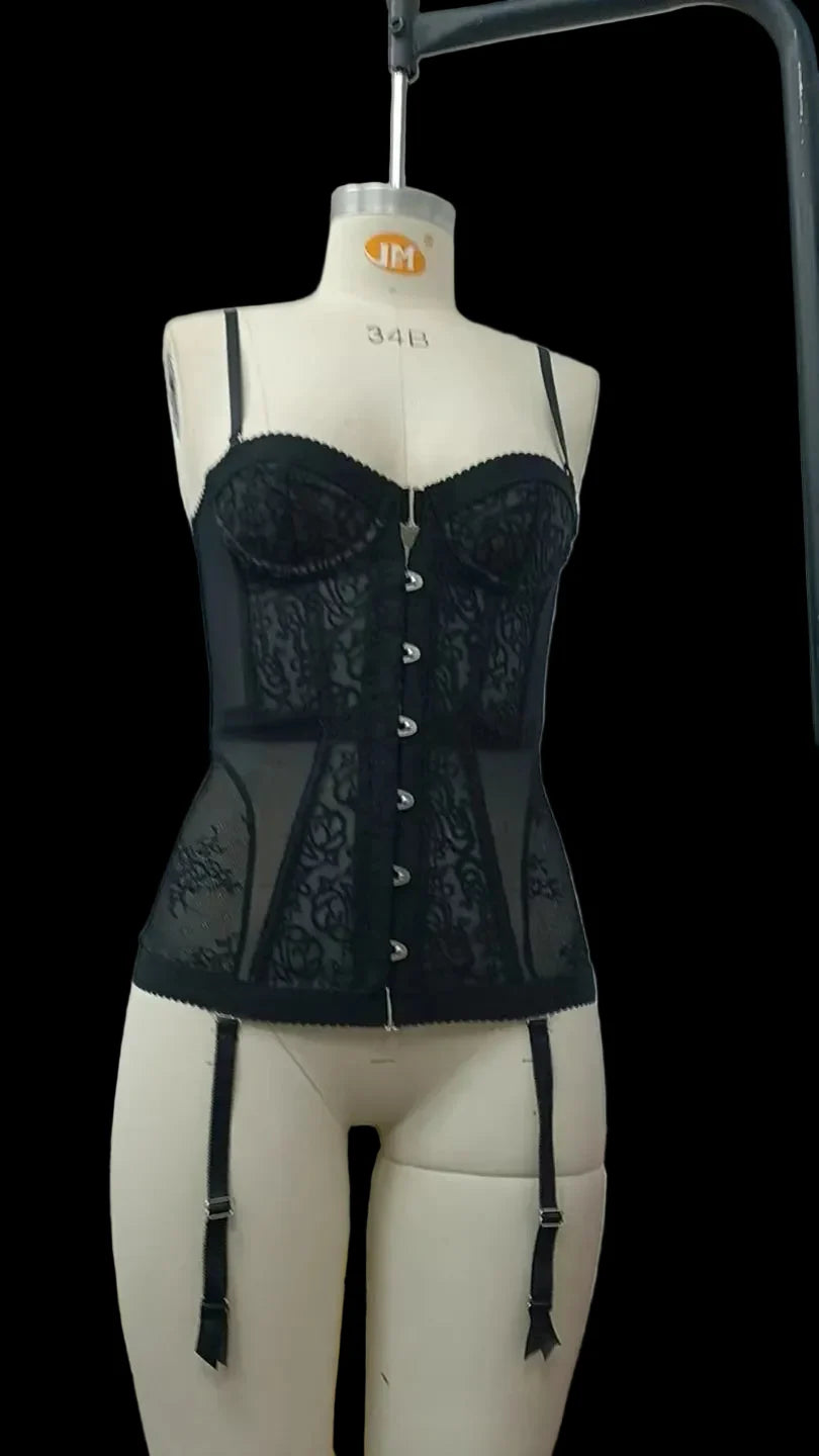Lace Corset Tube Top