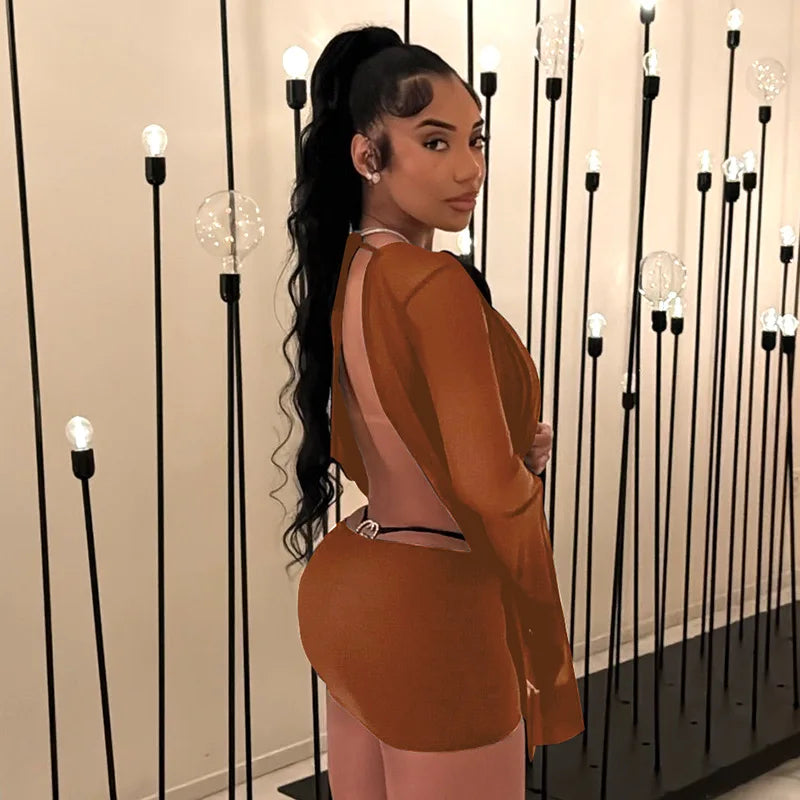Lyla Mesh Mini Dress