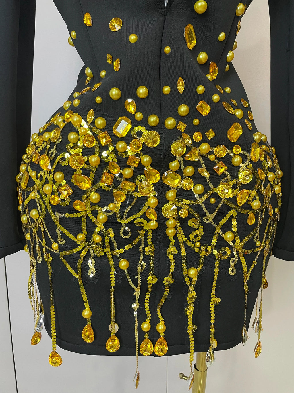 Pearls Blazer Mini Dress