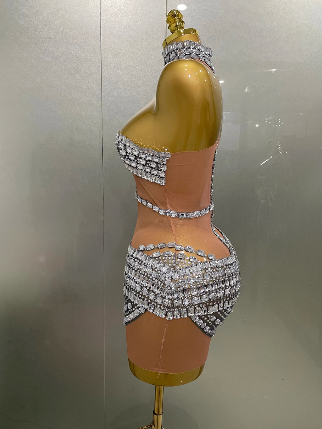 Hottie Rhinestone Mini Dress