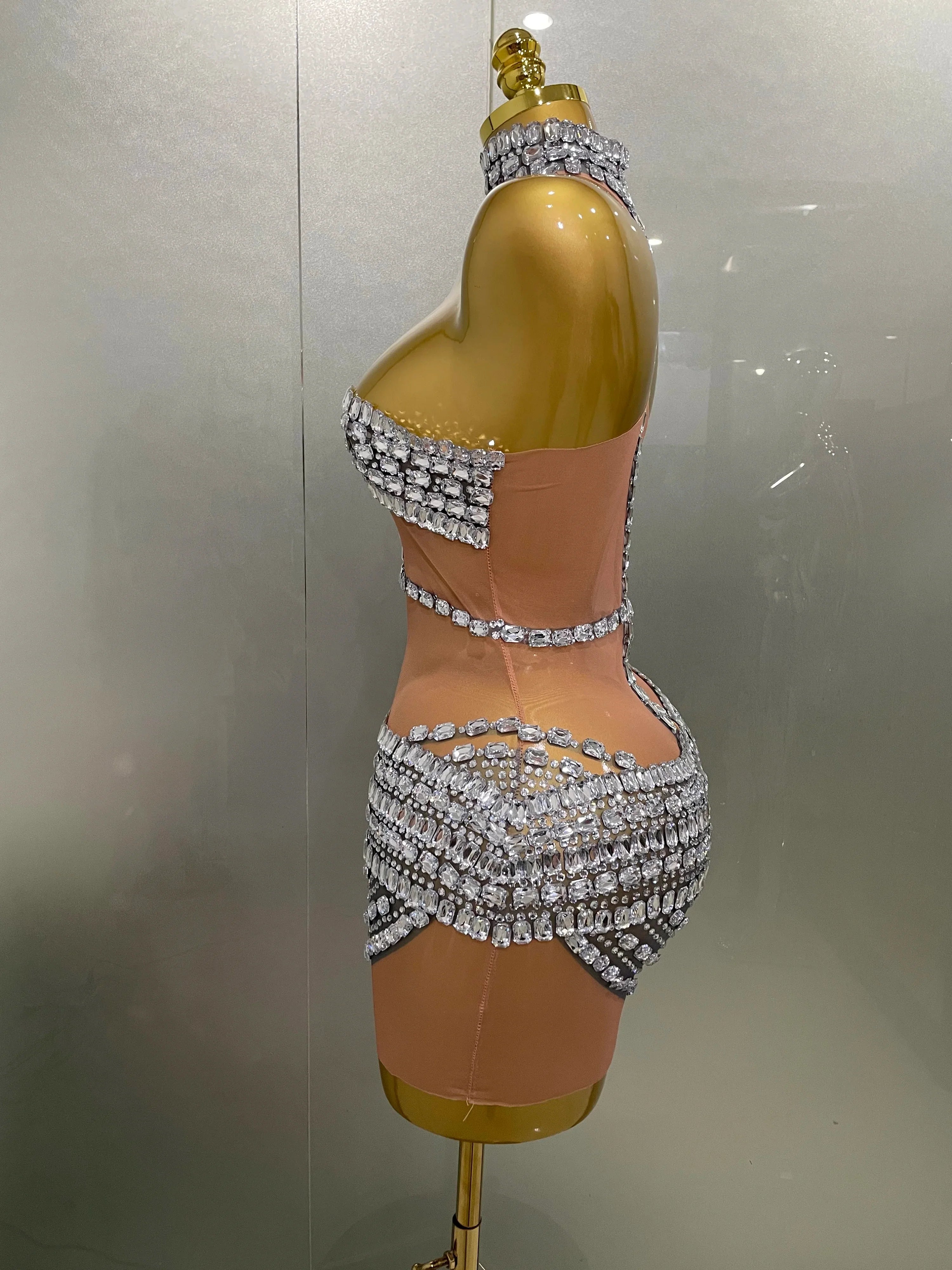 Hottie Rhinestone Mini Dress
