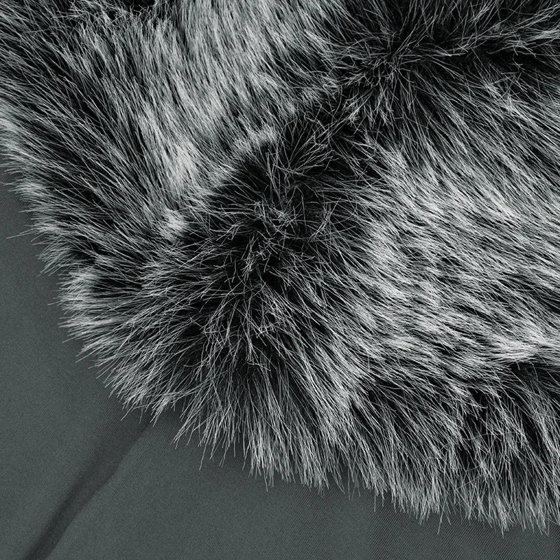 Furry Collar Jumpsuit