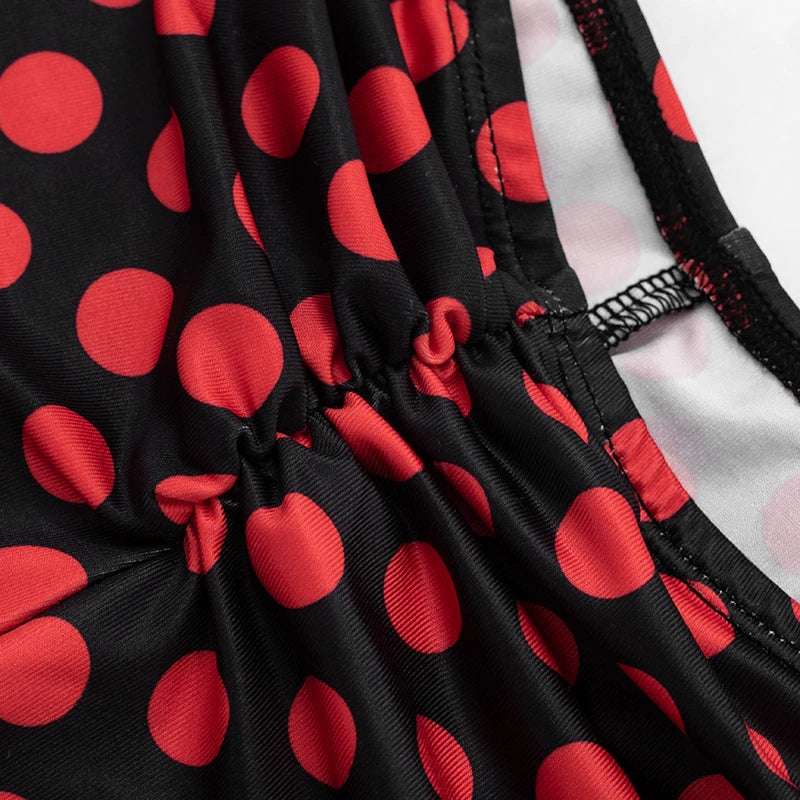 Polka Dot Print Capris Set