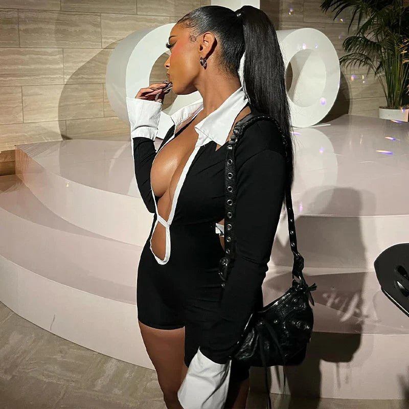 Jackie Backless Romper