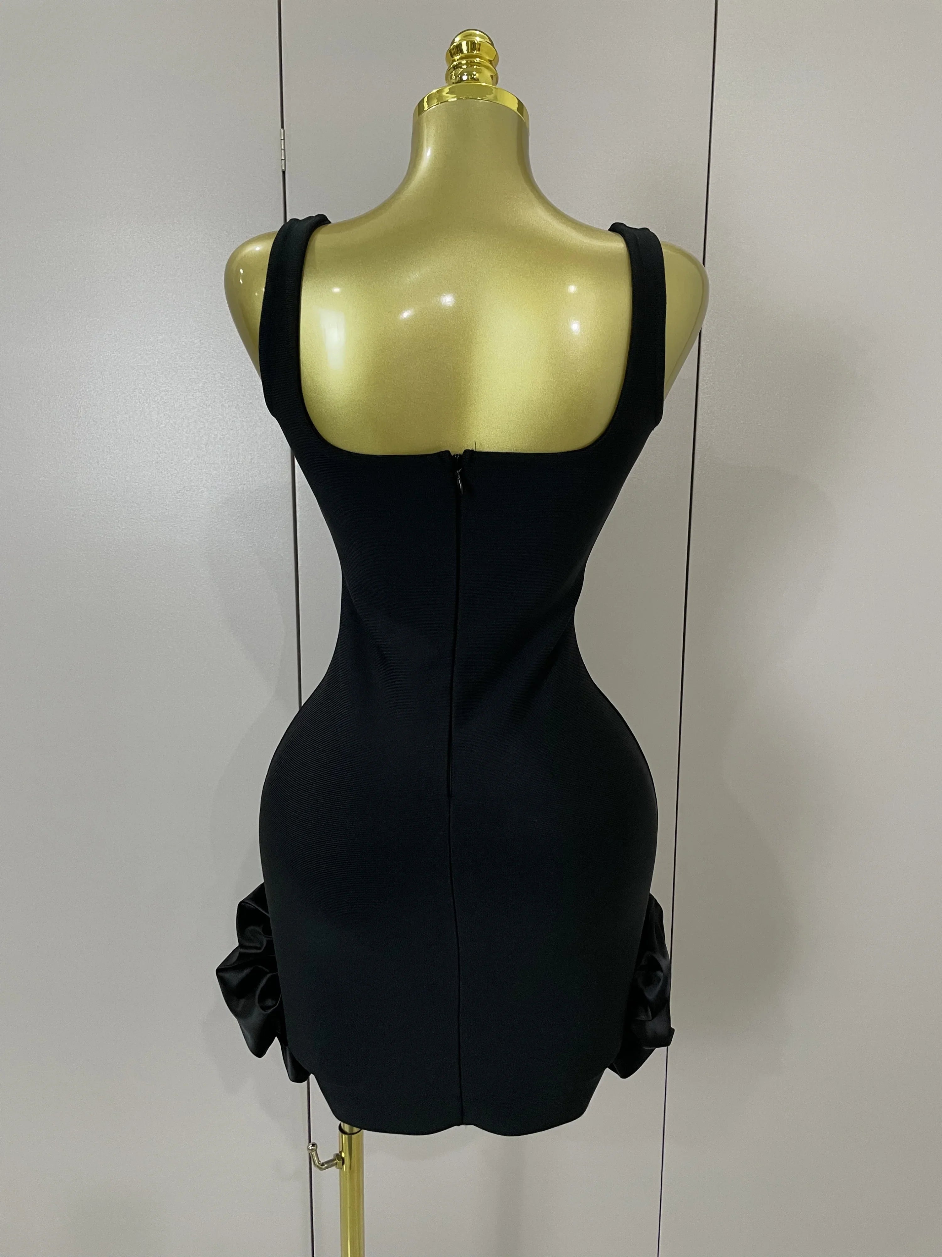 Lori Bandage Ruffle Mini Dress