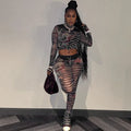 Aesthetic Mesh Lines Set Black