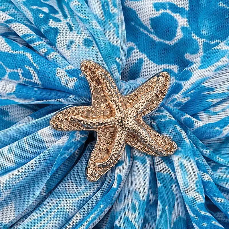 Starfish Mesh Mini Dress