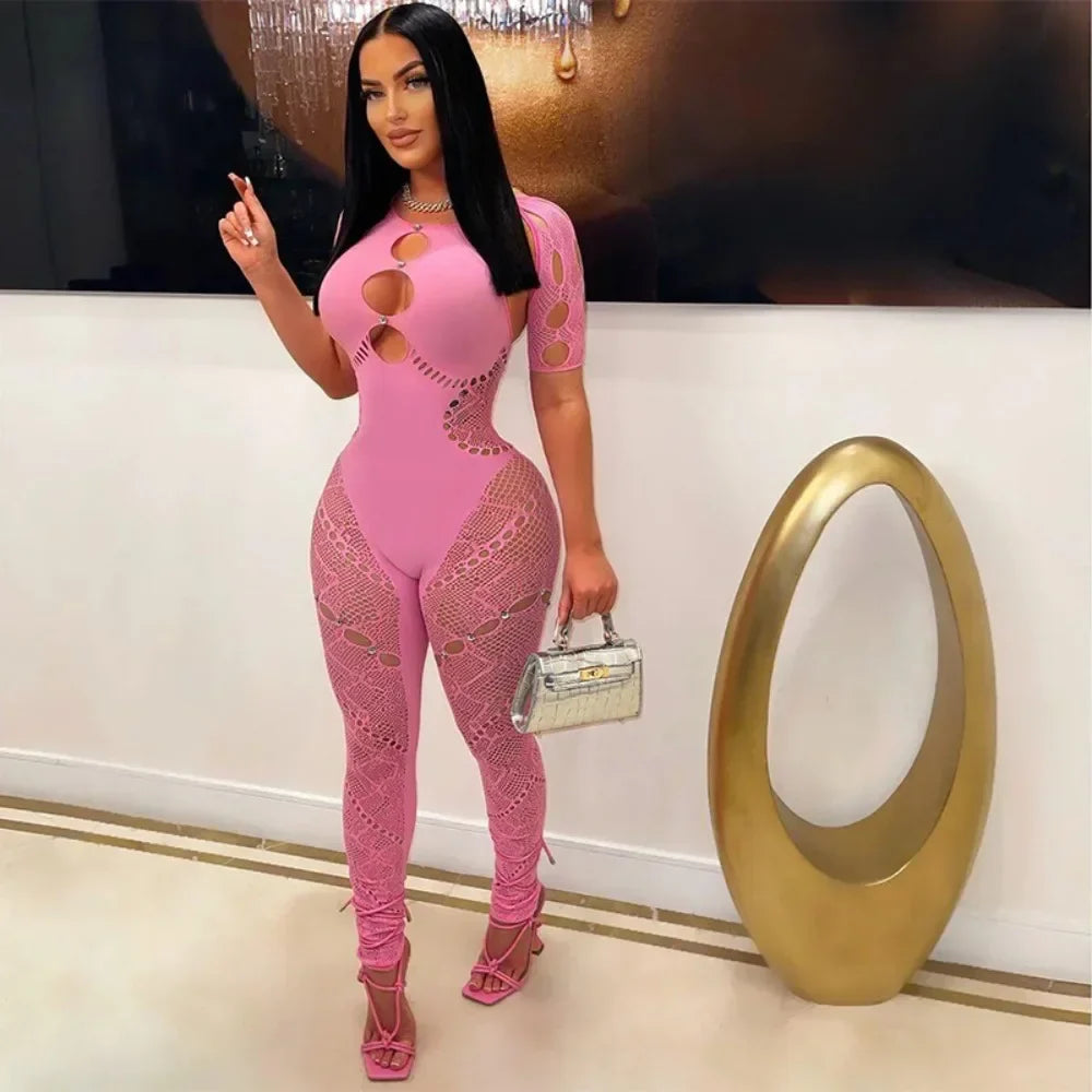 Tania Mesh Jumpsuit