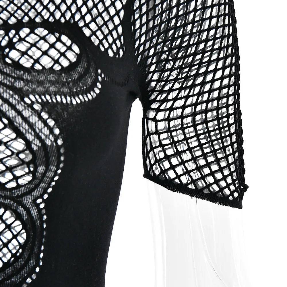 Flaming Hot Mesh Dress