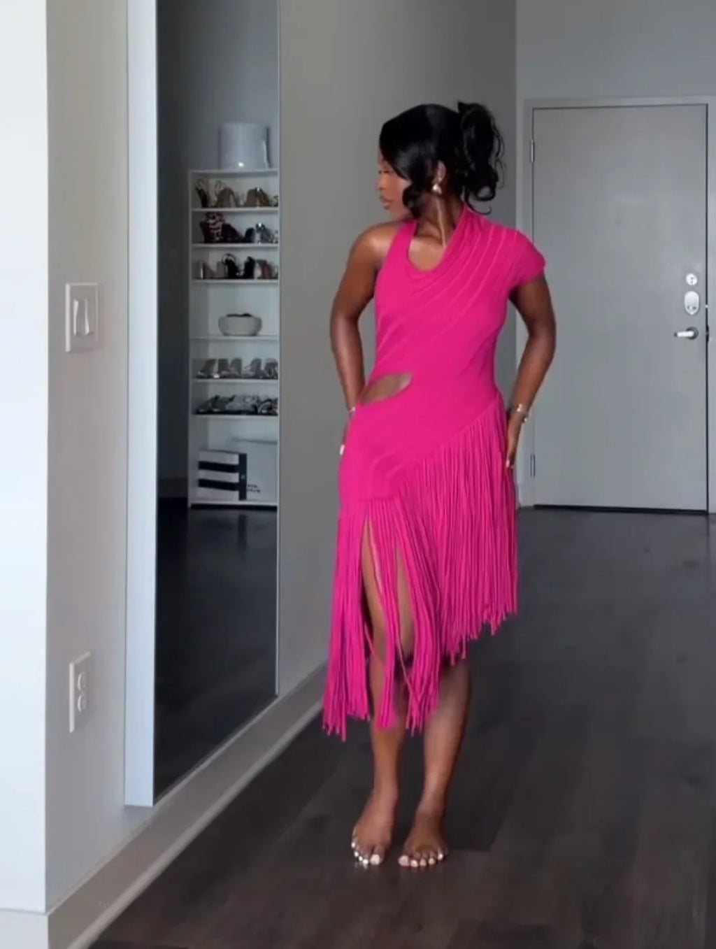 Maresa Tassel Hem Dress