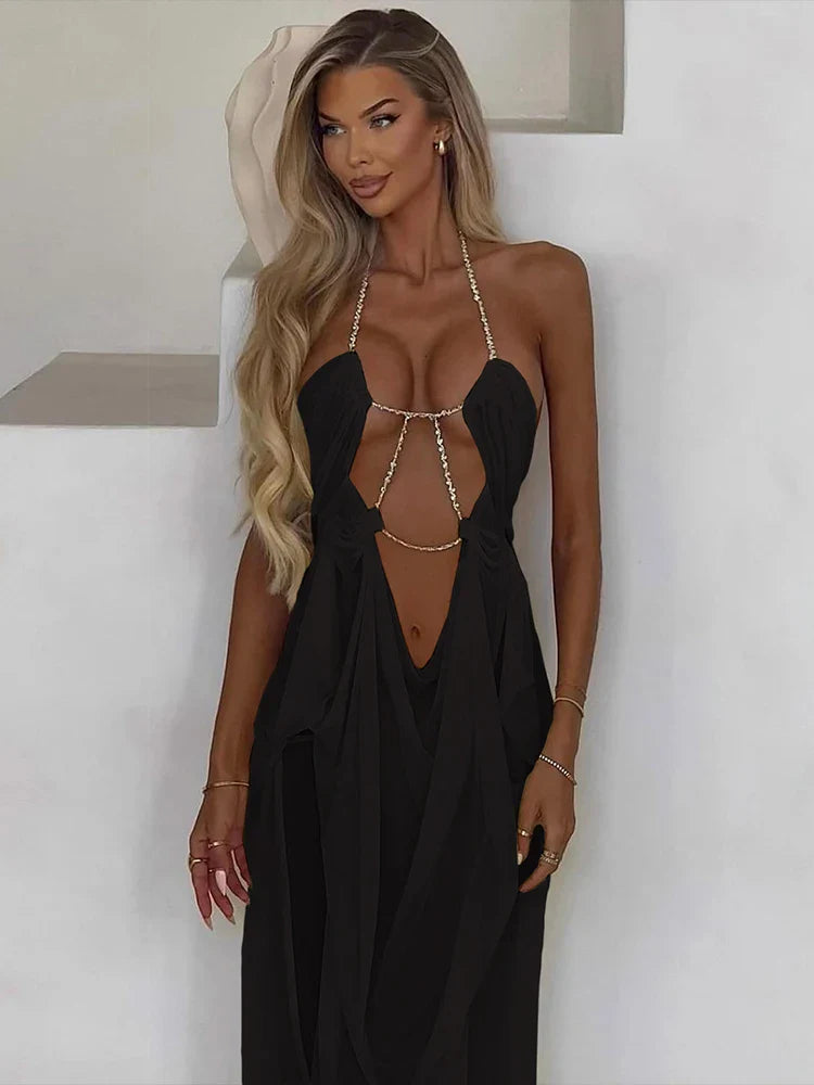 Olivia Ruched Maxi Dress