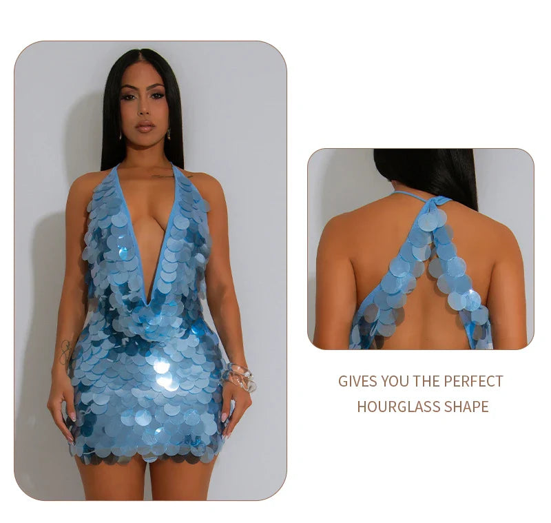 Shimmer Sequin Mini Dress