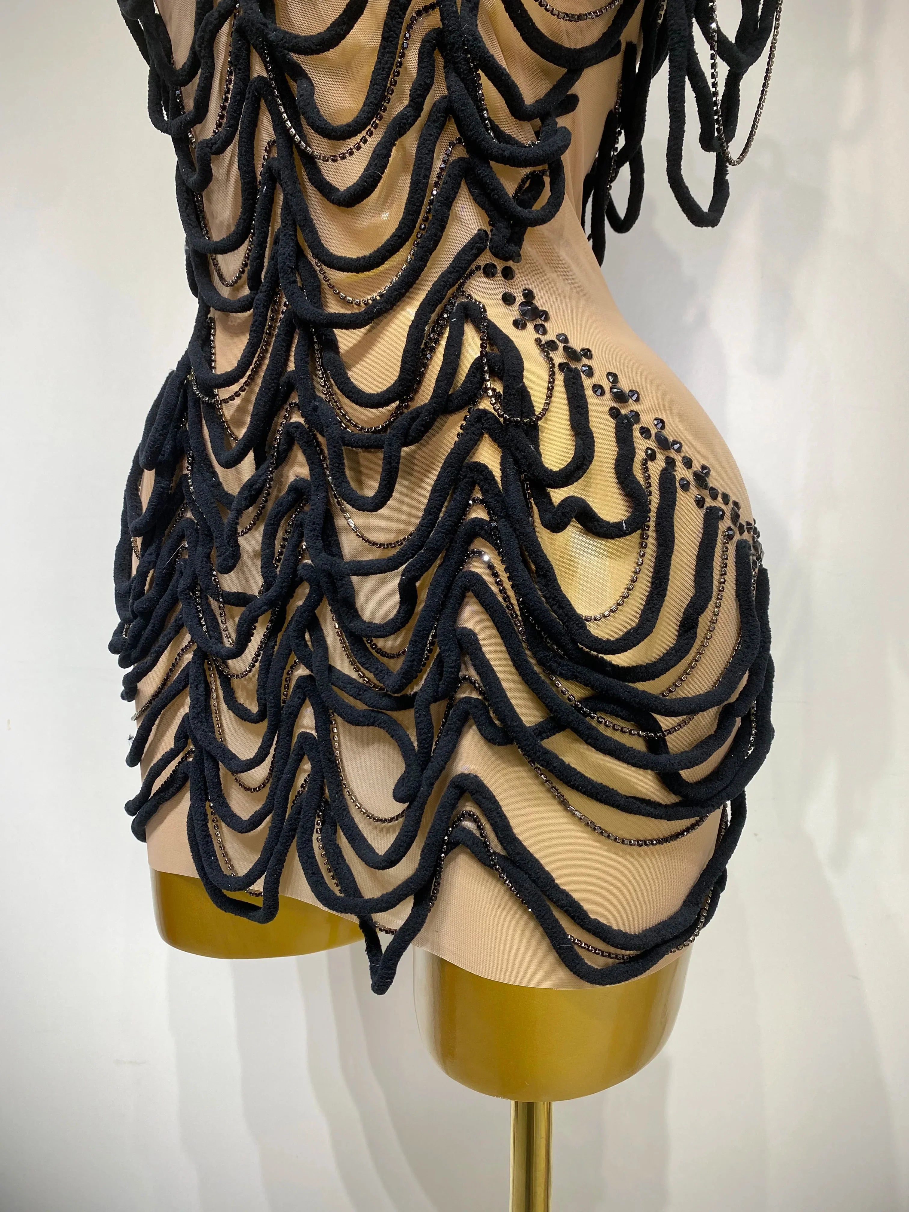 Venia Rhinestone Dress