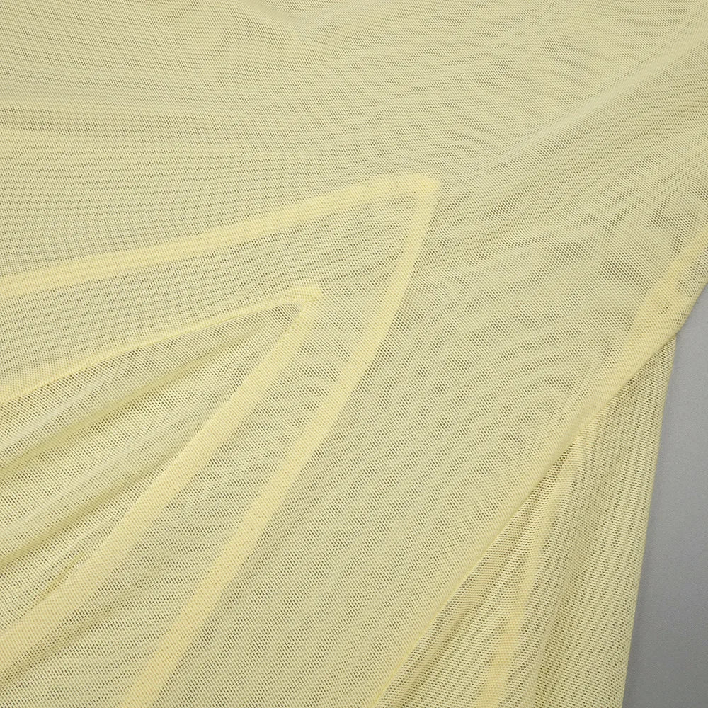 Yellow Silk Maxi Dress