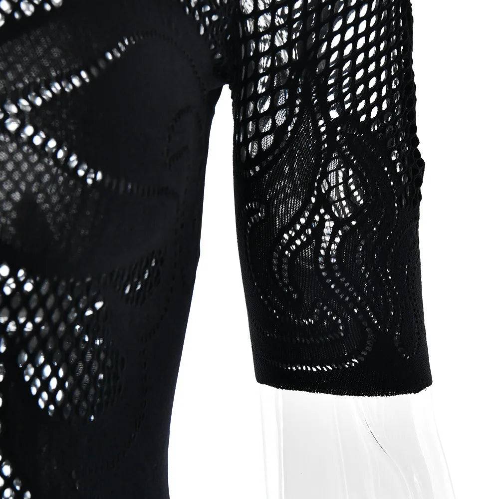 Flaming Hot Mesh Mini Dress