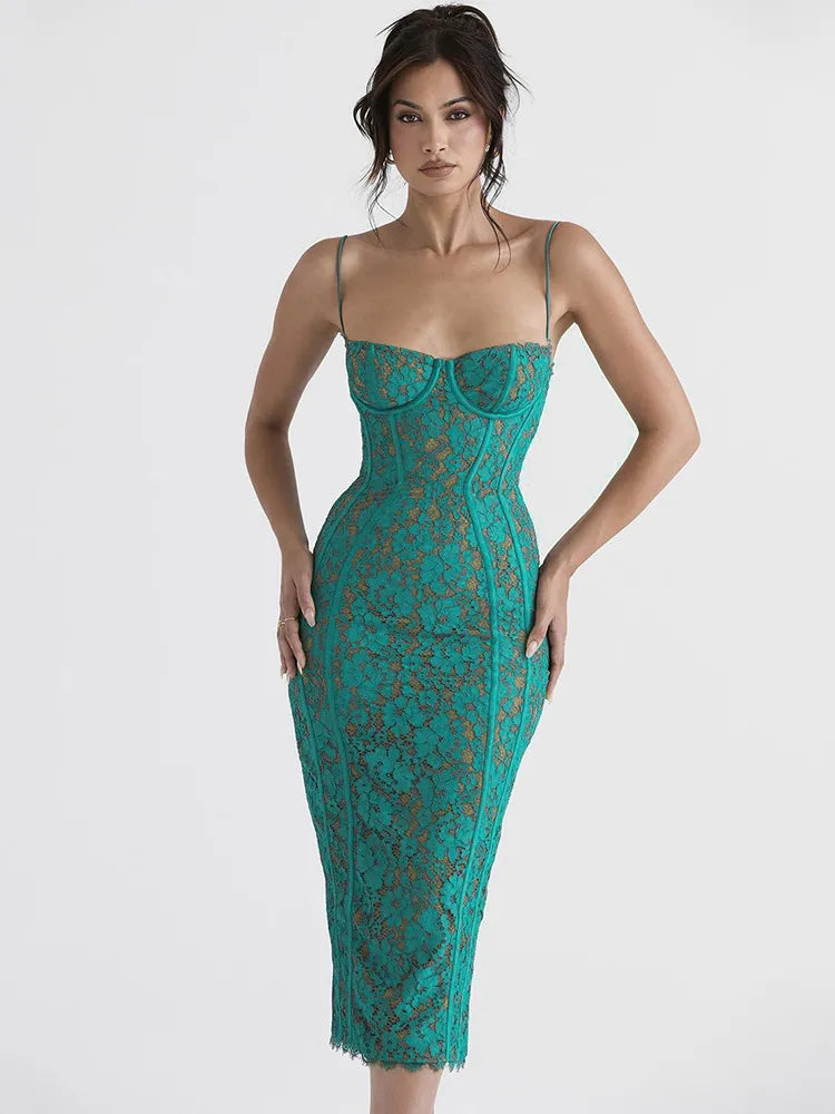 Lisa Bandage Dress Green
