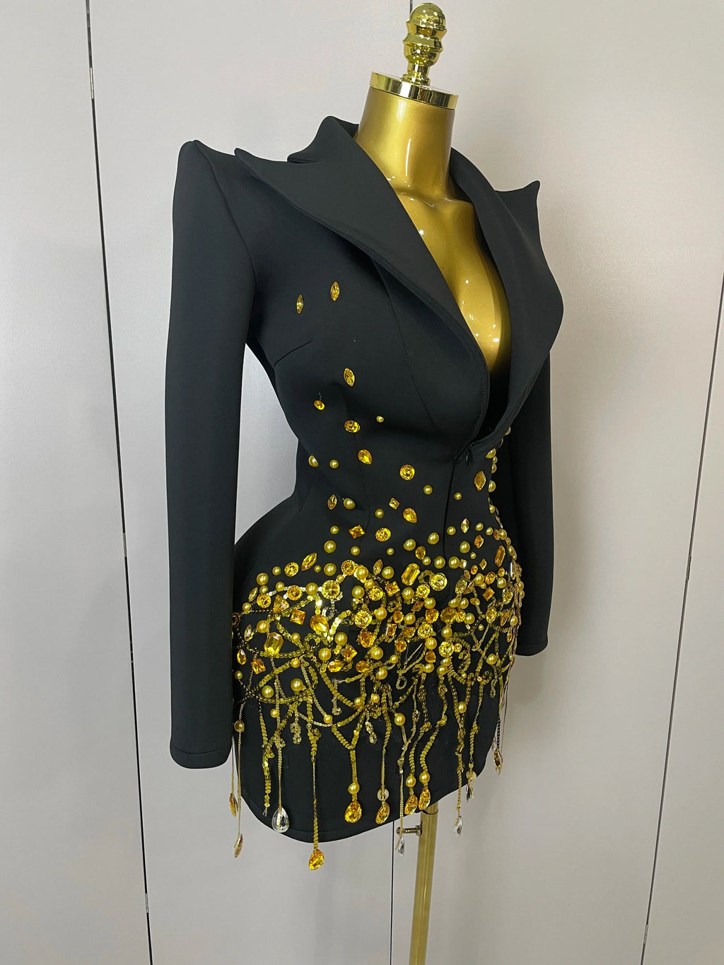 Pearls Blazer Mini Dress