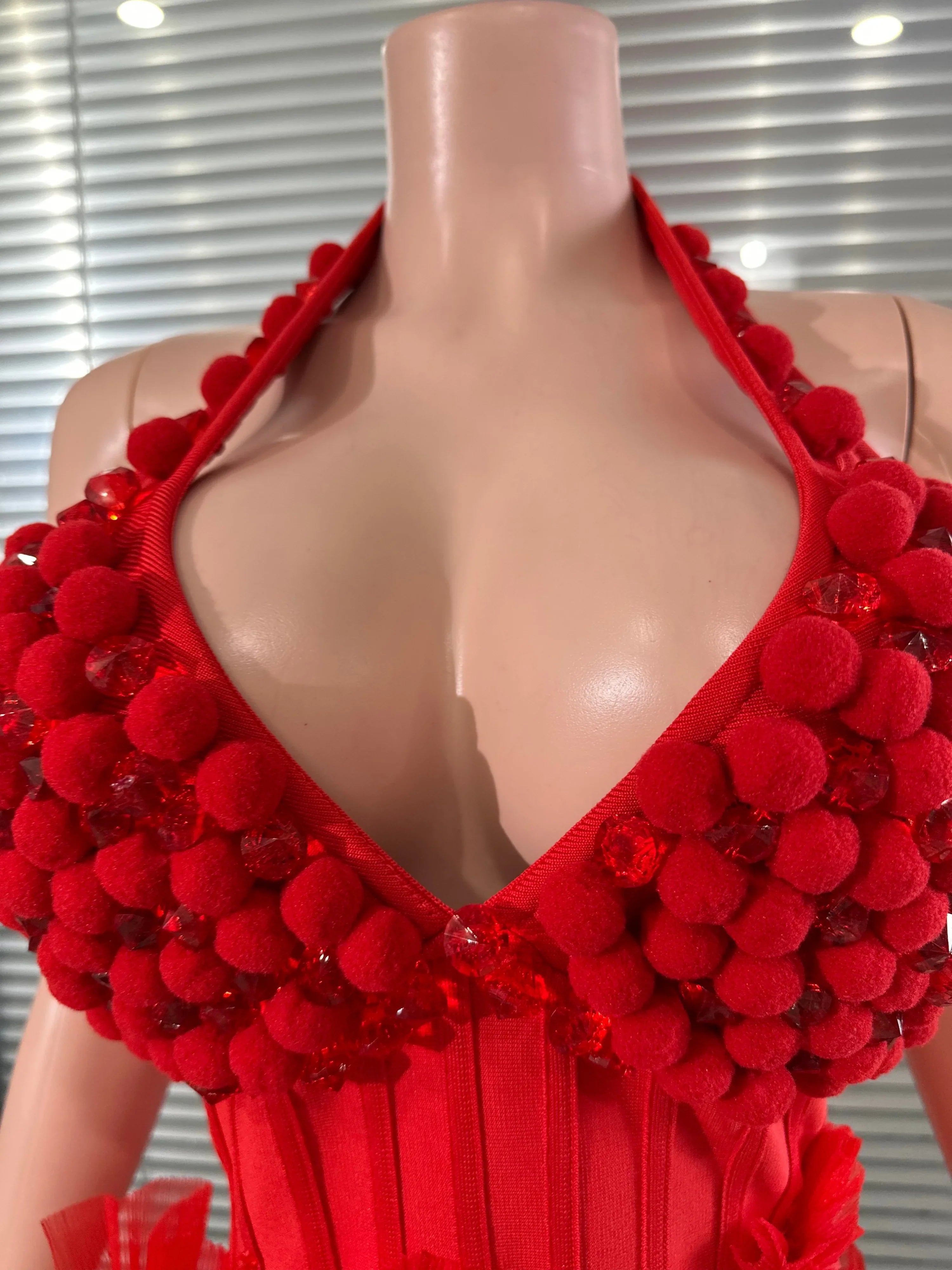 Glamorous 3D Flower Bandage Dress