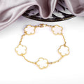 Shell White Clover Bracelet