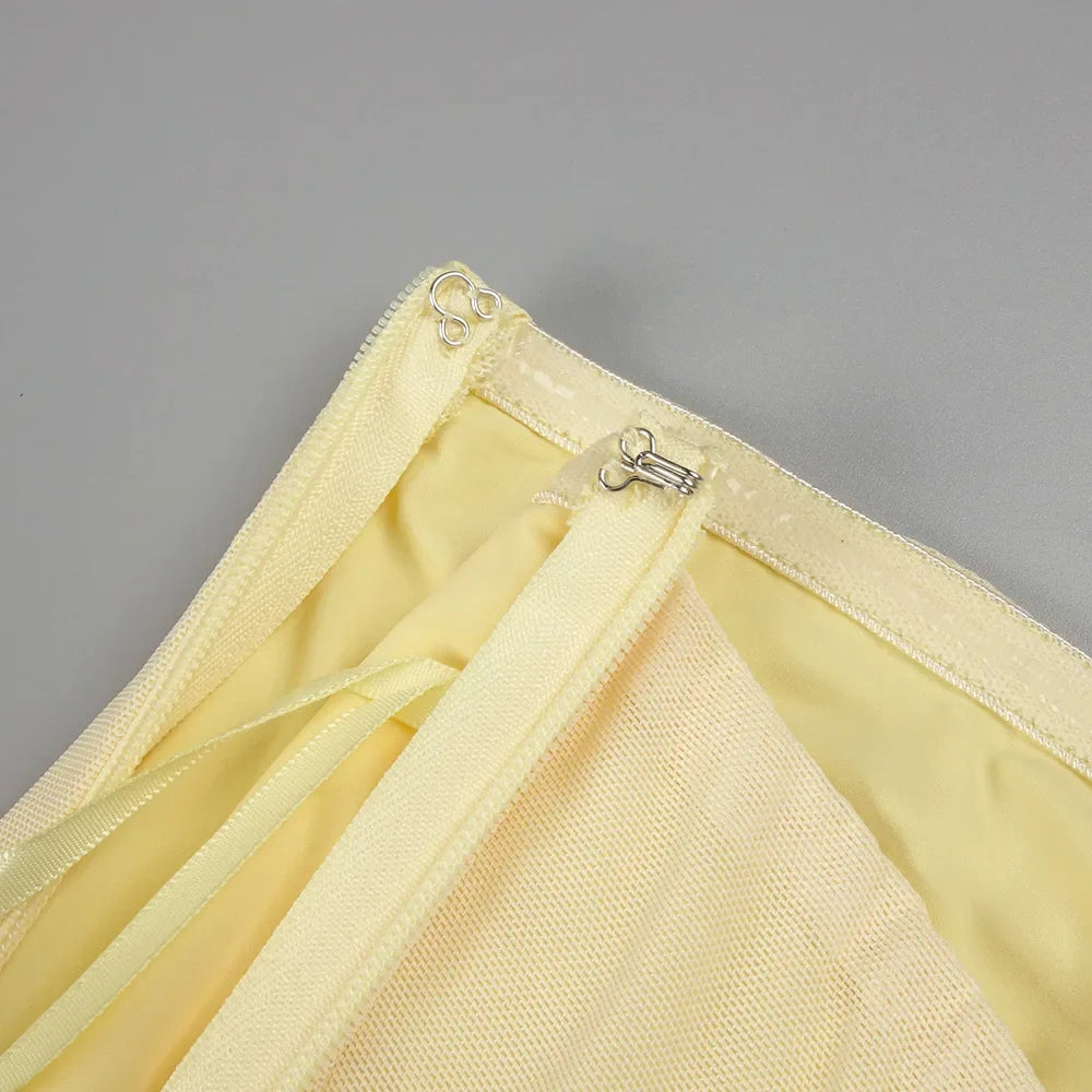 Yellow Silk Maxi Dress