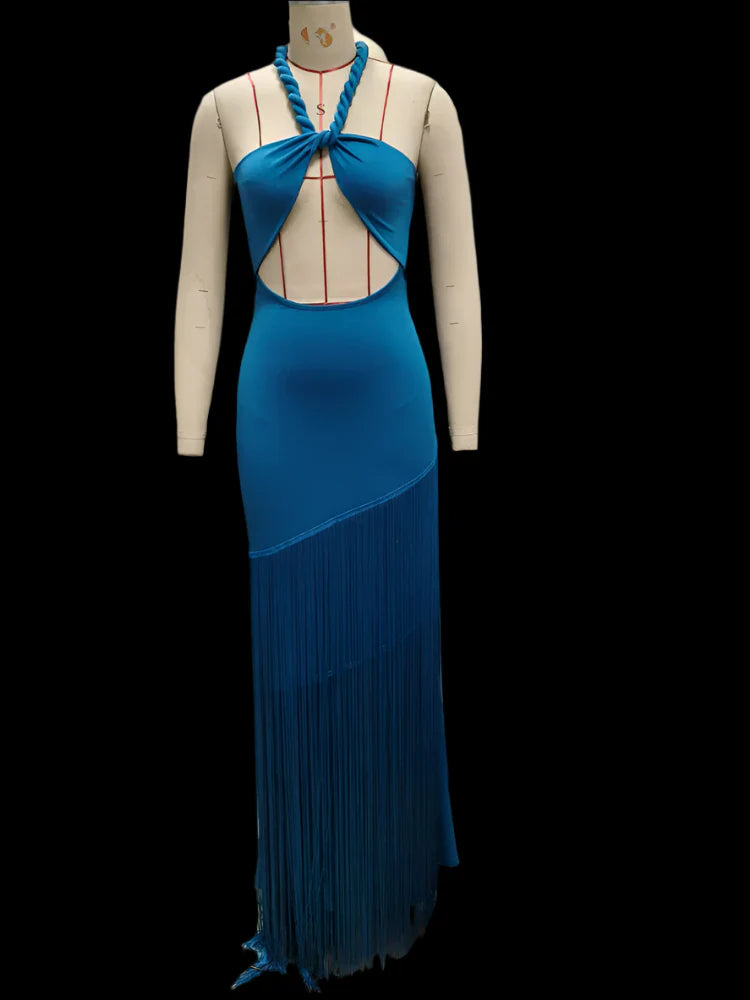 Royal Fringed Tassel Dress
