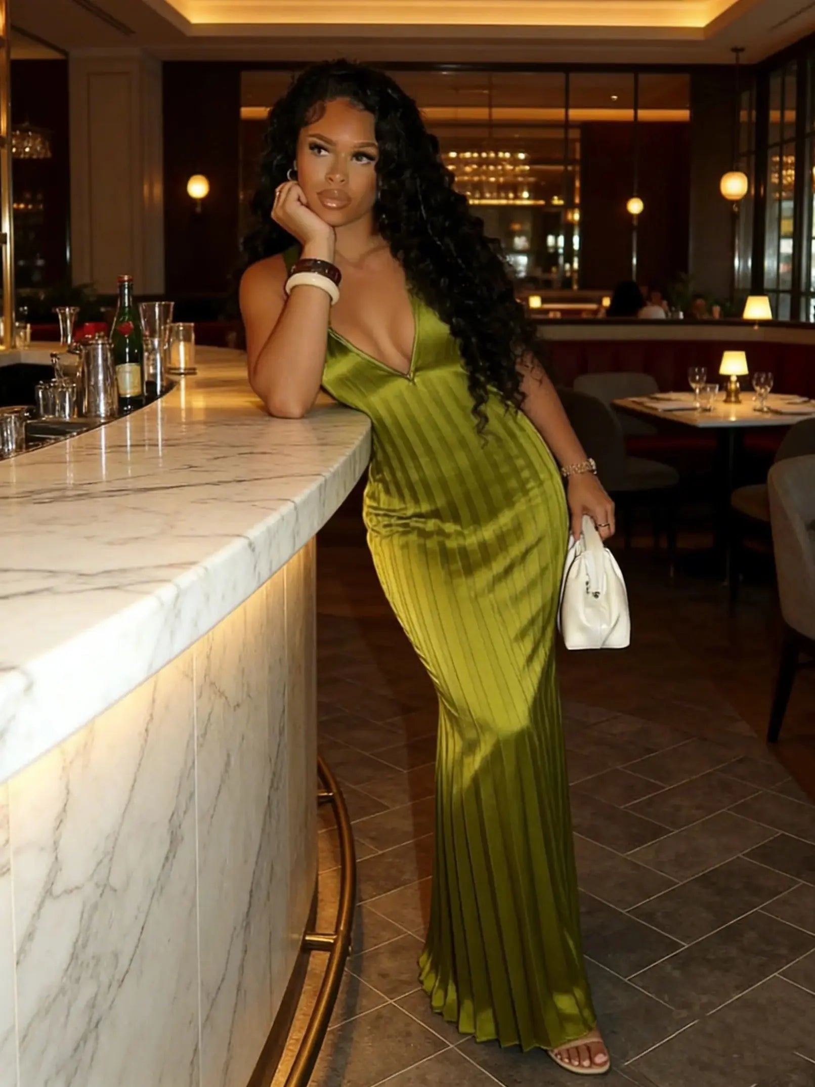 Sonia Satin Dress