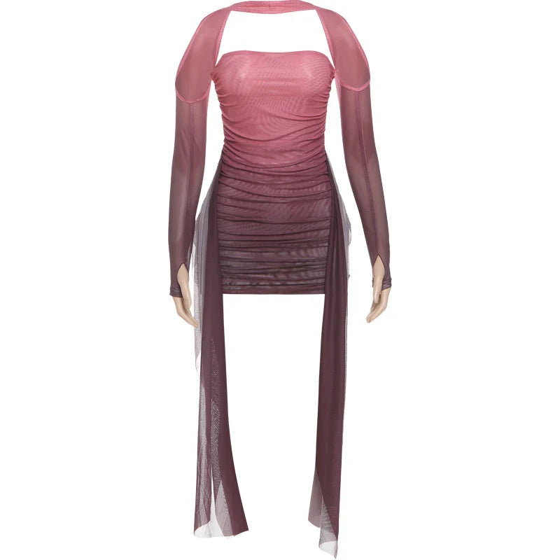 Monika Ruched Mini Dress