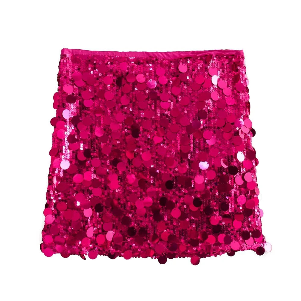 Corset Sequin Skirt Set