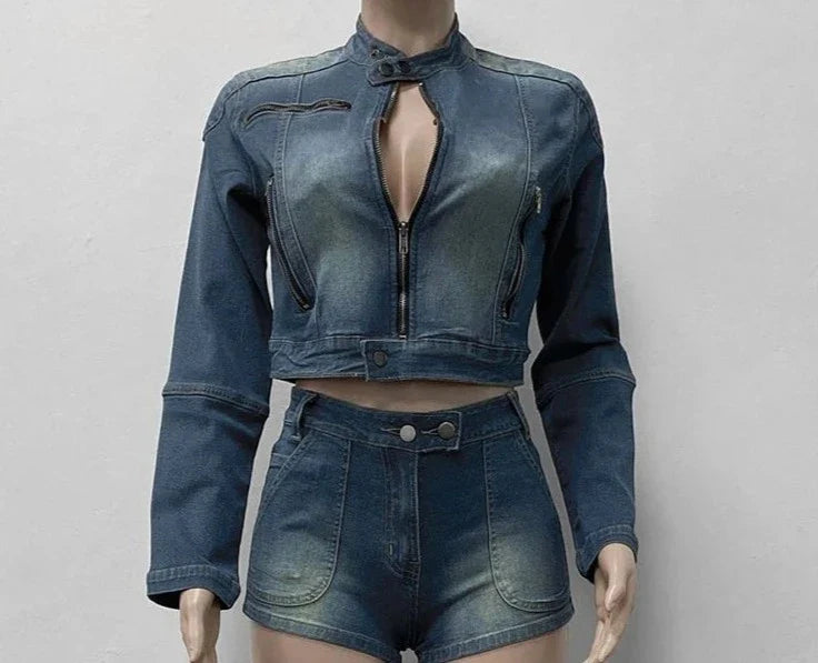 Kenya Short Denim Set