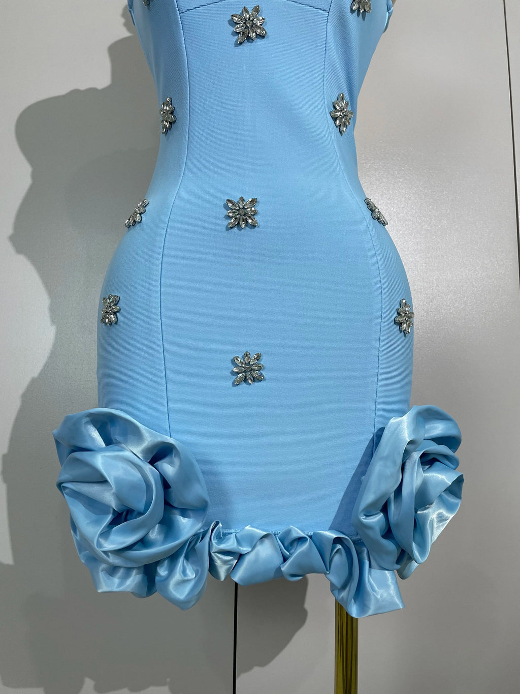 Lori Bandage Ruffle Mini Dress