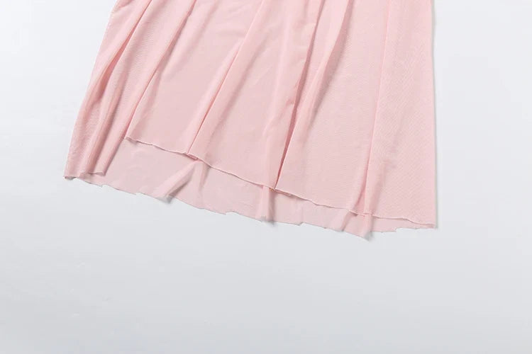Pink Ruched Maxi Dress