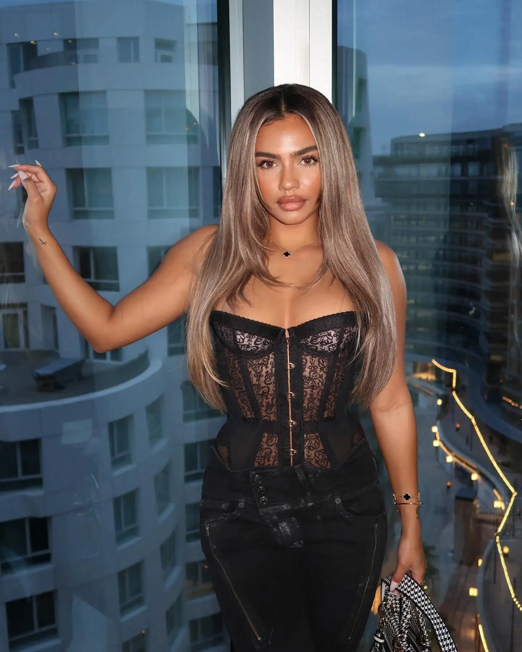 Lace Corset Tube Top