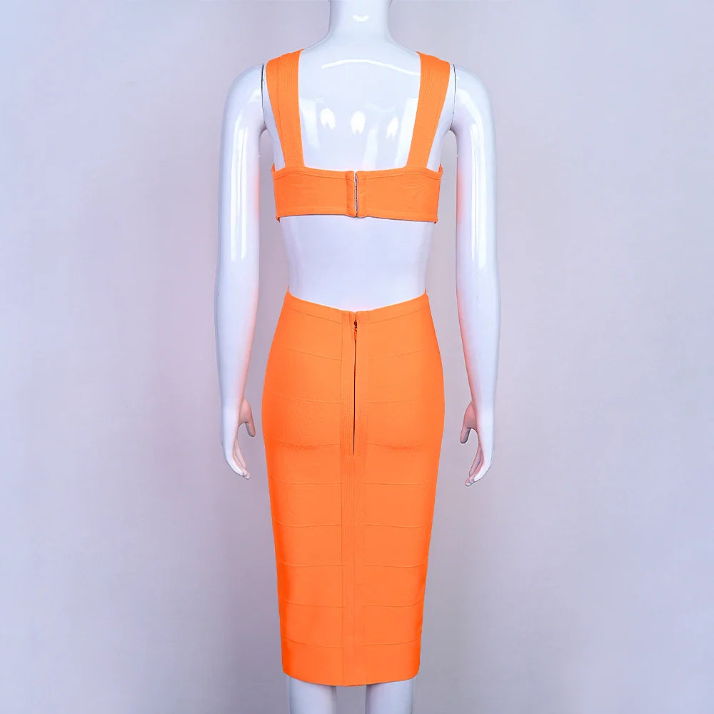 Criss Cross Bandage Dress