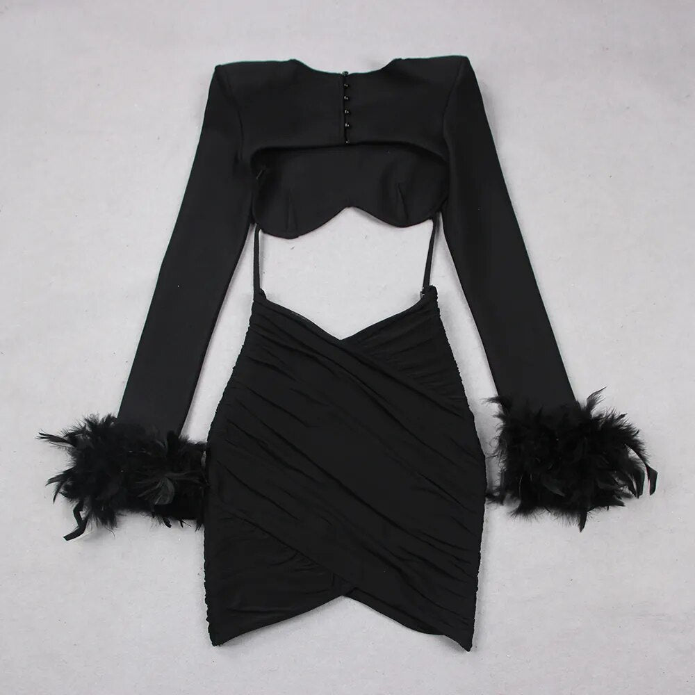 Sarah Ruched Bandage Dress