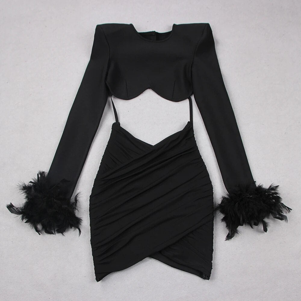 Sarah Ruched Bandage Dress