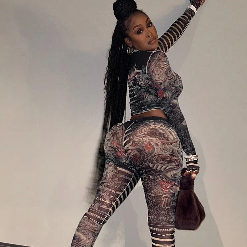 Aesthetic Mesh Lines Set