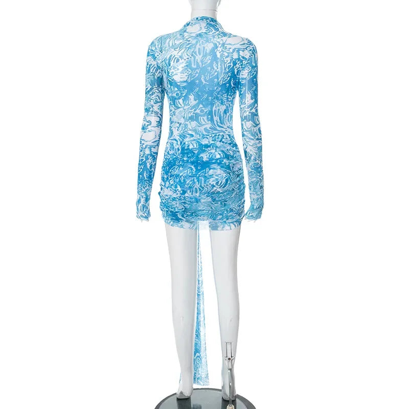 Starfish Mesh Mini Dress