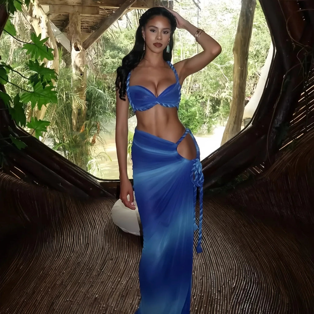 Ariana Pleated Maxi Skirt Set