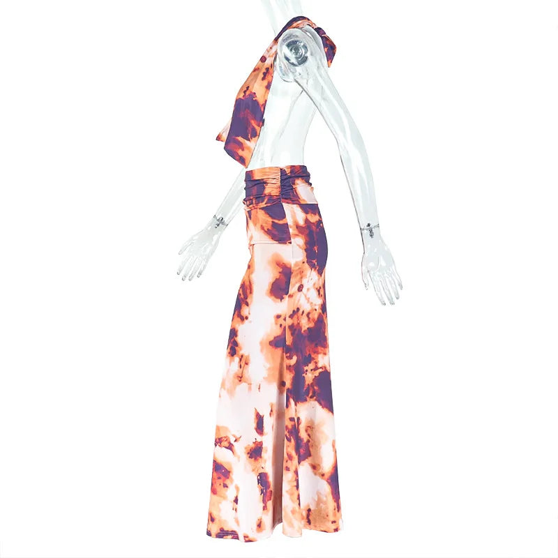Aesthetic Maxi Skirt Set