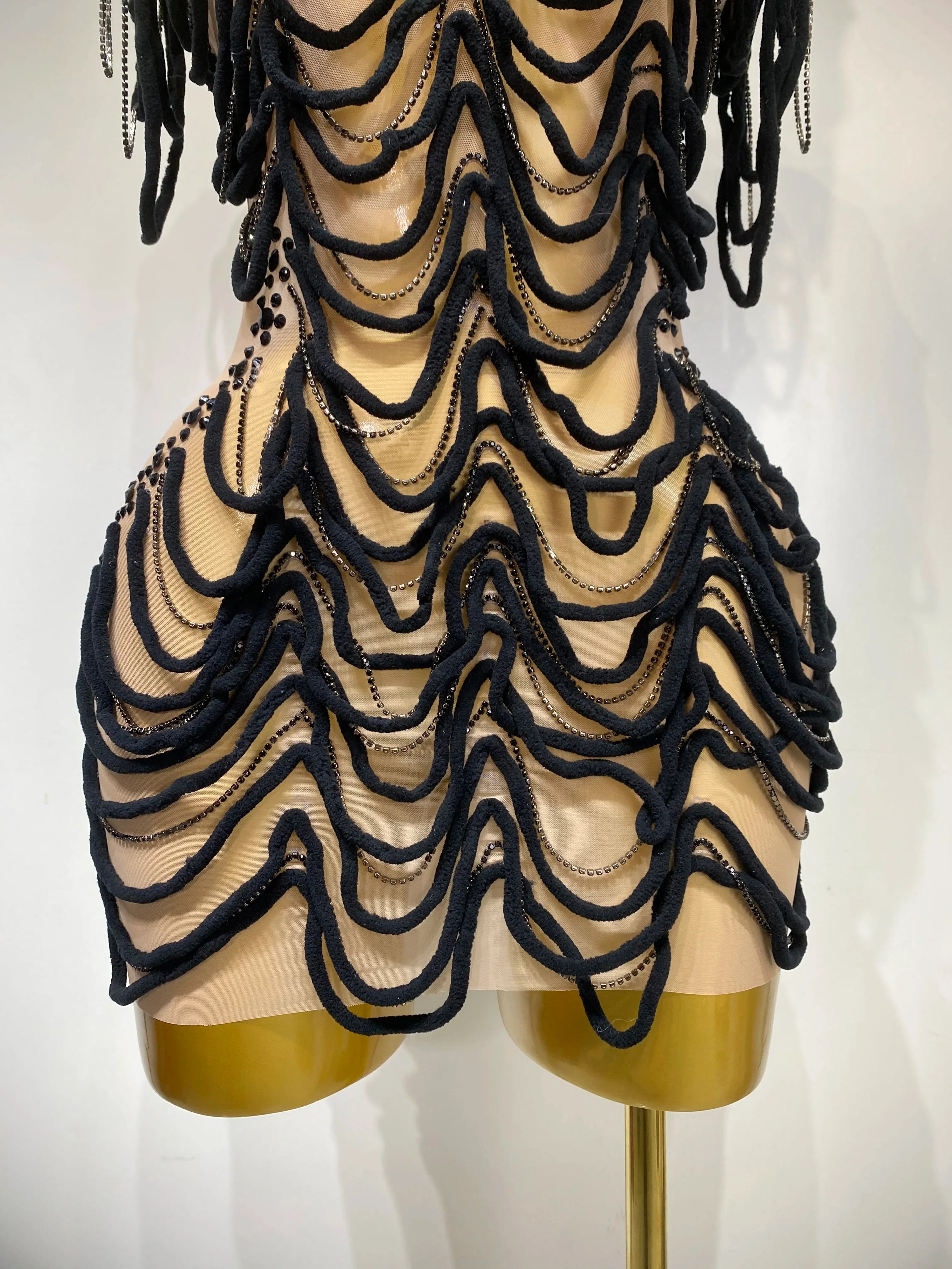 Venia Rhinestone Dress