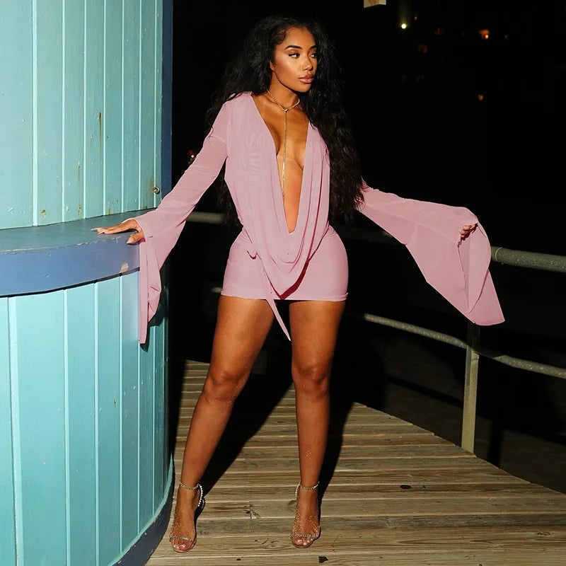 Lyla Mesh Mini Dress