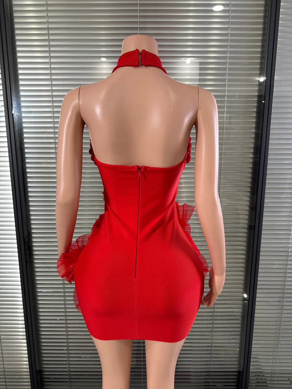 Glamorous 3D Flower Bandage Dress