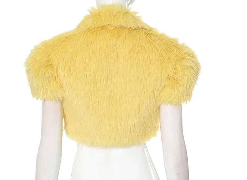 Fluffy Fur Crop Top