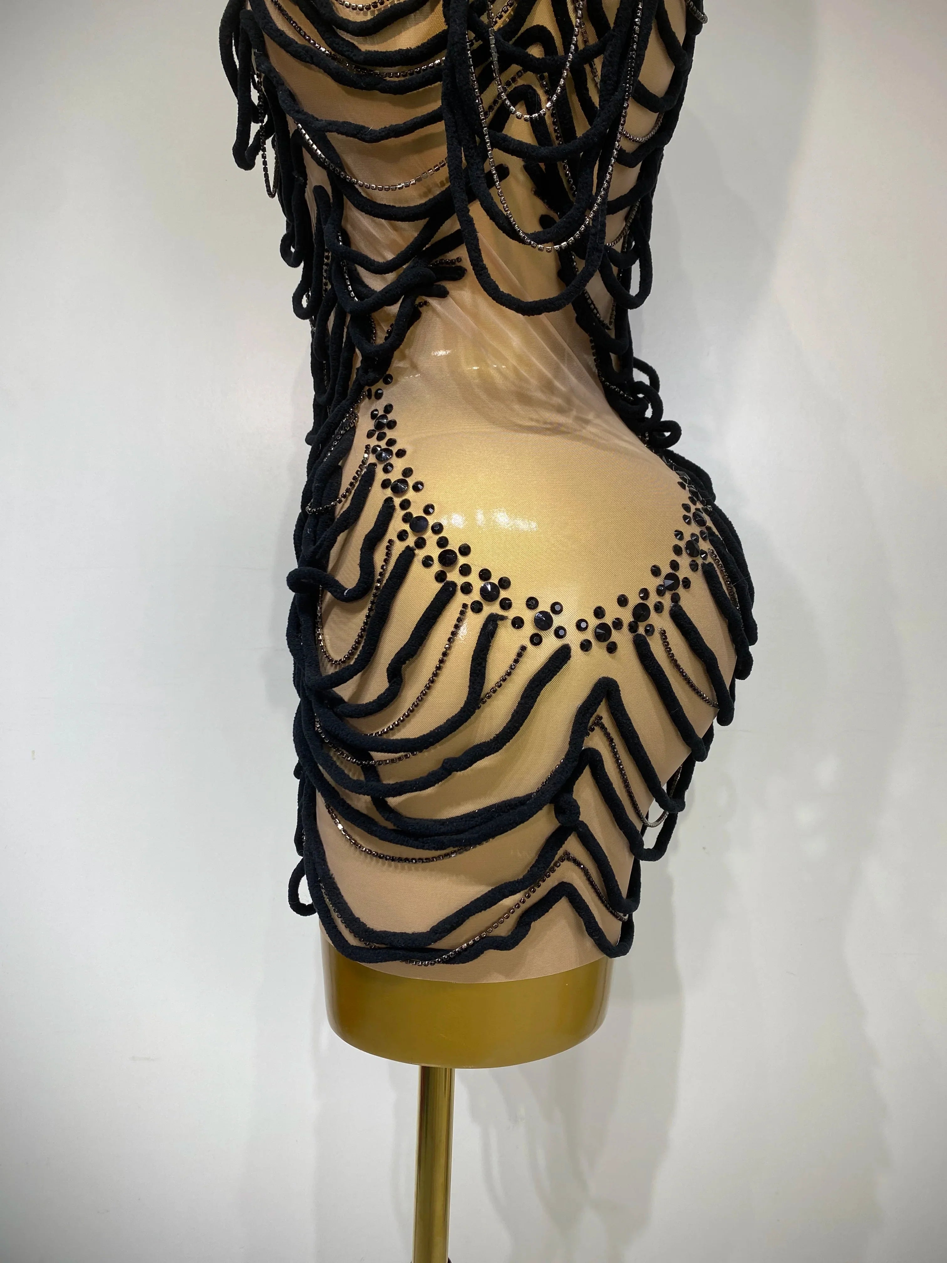 Venia Rhinestone Dress