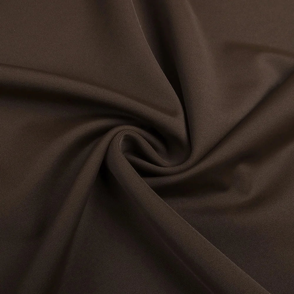 Brown Ruched Maxi Dress