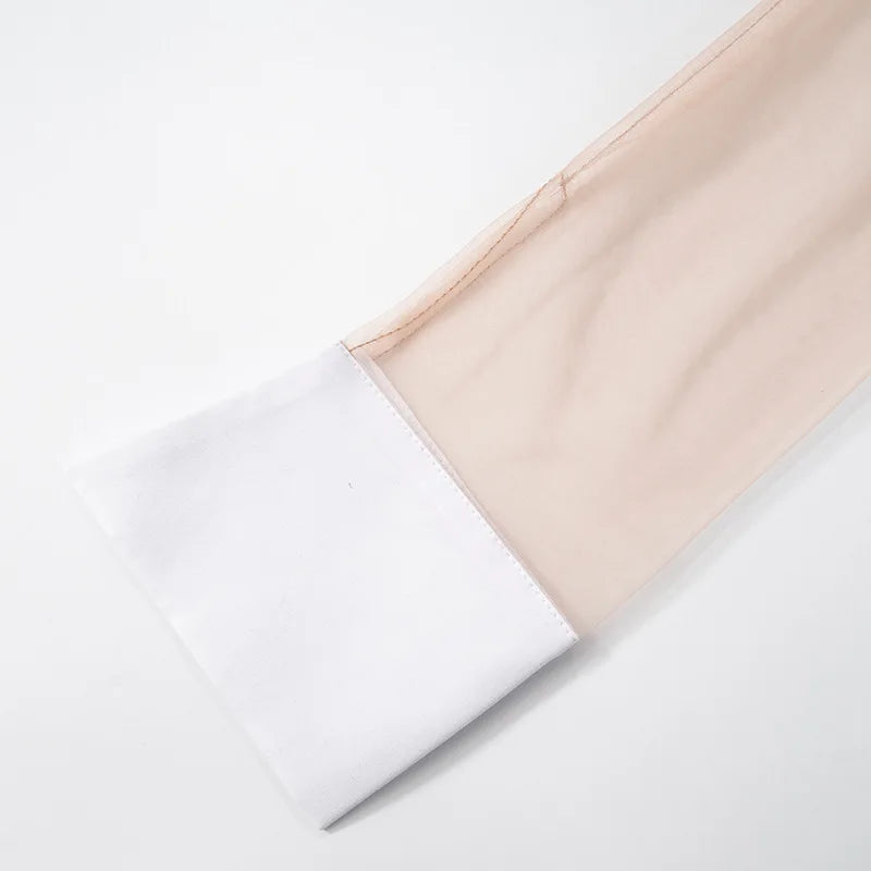 White Collar Mini Dress