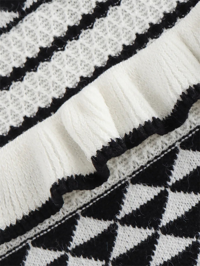 Jen Knit Ruffle Skirt Set