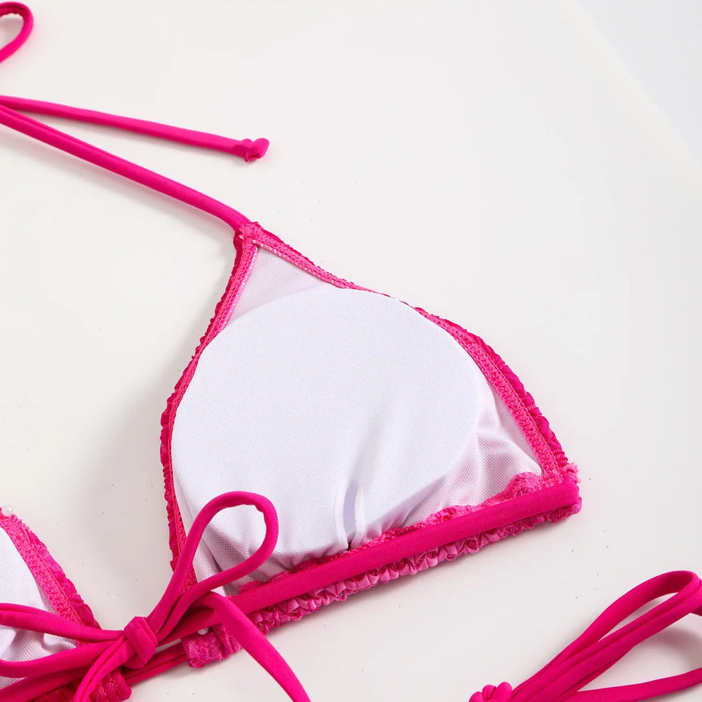 Gradient Mesh Skirt Bikini Set