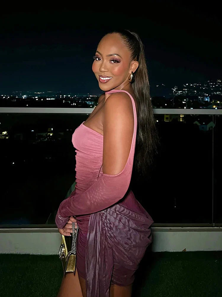 Monika Ruched Mini Dress