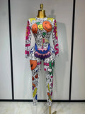 Cartoon Print Jumpsuit MULTI